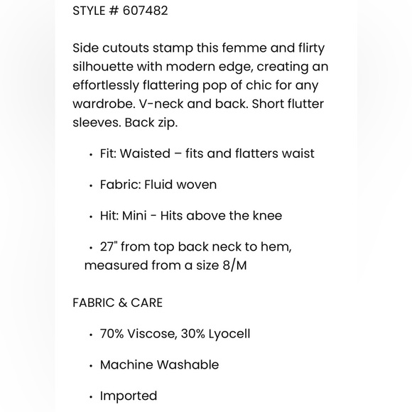 Ann Taylor Loft Cutout Side Dress - Picture 4 of 4